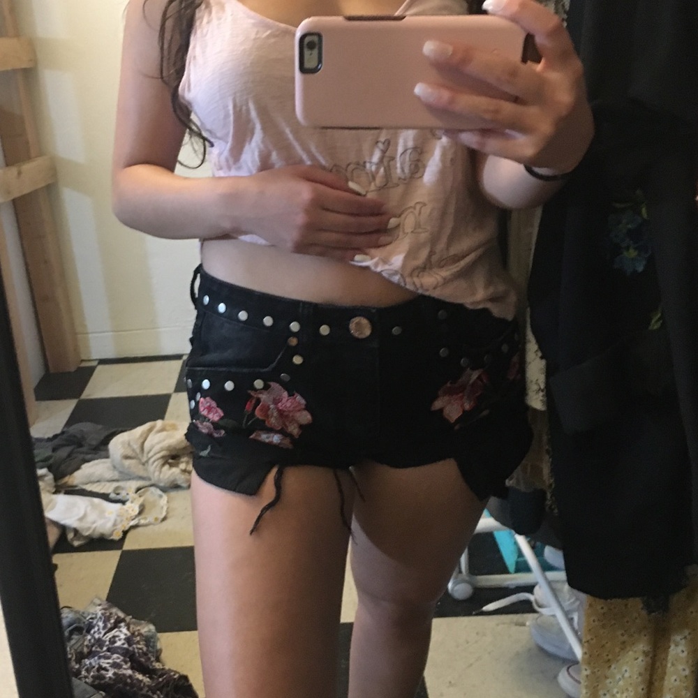 Flower printed shorts